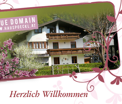Herzlich Willkommen im Hause P�ckl!